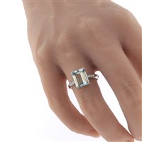 Anello Fanton Gioielli Donna ANELLI ACQUAMARINA in Oro bianco Acquamarina 2.74 Ct ANOR-16-52 - ANOR-16-52